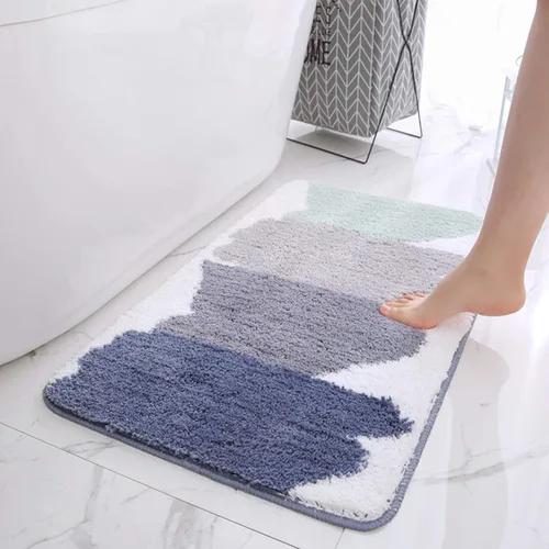 Miniatura 2 de Alfombra de baño suave, antideslizante, absorbente, lavable a máquina y secar, alfombra de baño para bañera, ducha, baño, suelo, interior, 24 x 17