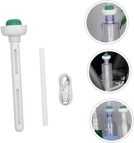 Miniatura 3 de Cabilock 1 juego de botella humidificador USB portátil mini humidificador de aire para viajes oficina y hogar diseño compacto con salida de niebla