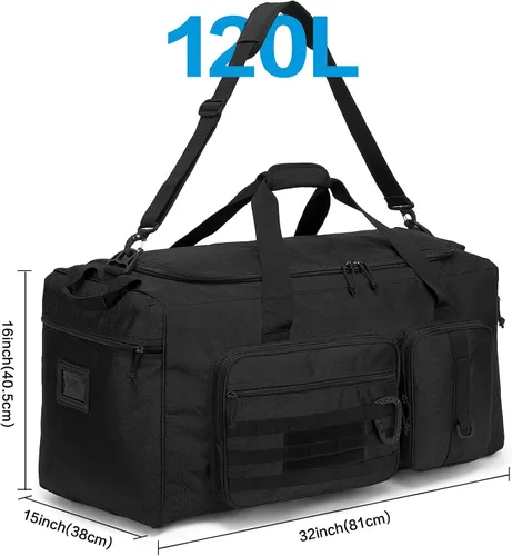 Miniatura 6 de Bolsa de deporte de béisbol extragrande de 120 litros para adultos, sóftbol, gimnasio, con compartimento para zapatos, bolsa de equipo de bate