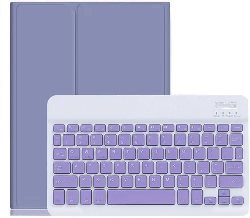 Miniatura 7 de Funda con Teclado para iPad de 9ª 8ª 7ª Generación 10.2 pulgadas iPad Air 3 Pro 10.5 pulgadas Teclado de Color Lindo Desmontable Bluetooth Funda