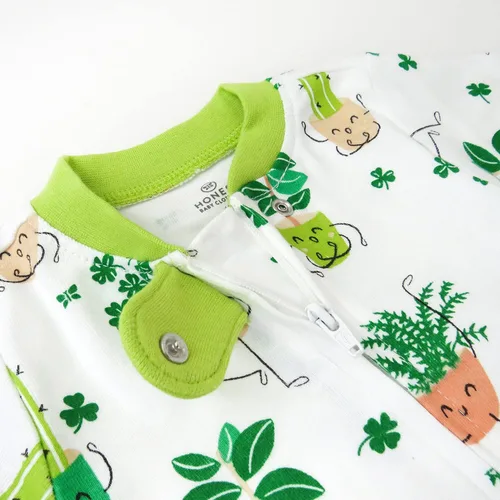 Miniatura 3 de HonestBaby Boys' Organic Cotton Snug-fit Footed Pajamas