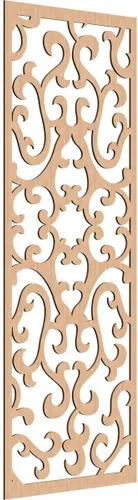 Miniatura 153 de Smithfield Paneles de pared decorativos de madera con calado, 13 3/8 pulgadas de ancho x 34 3/8 pulgadas de alto x 3/8 de alto, roble rojo rojo