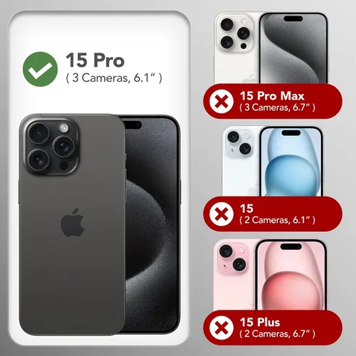 Miniatura 68 de GONEZ Funda de silicona para iPhone 15 Pro Max, compatible con Magsafe, protector de cámara + protector de pantalla, forro de microfibra suave