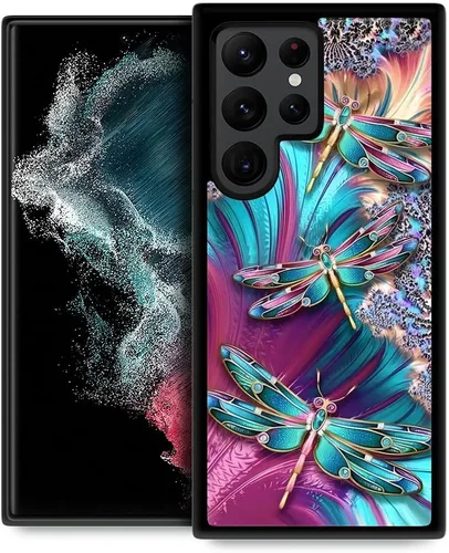 Miniatura 15 de ZHEGAILIAN Funda compatible con Samsung Galaxy S22 Ultra, diseño de patrón de policarbonato duro, antideslizante, absorción de golpes, funda Cerebro