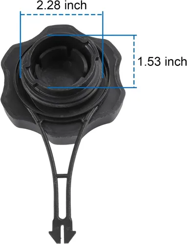 Miniatura 5 de DICMIC Tapa de gasolina para cortacésped compatible con B&S 675EXi 725EXi Engine Toro Craftsman Tapa del depósito de combustible de repuesto # 594061
