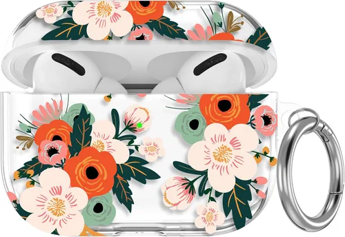 Miniatura 42 de Maxjoy Funda compatible con AirPods Pro, funda con diseño de vaca clara para mujeres y niñas, bonita funda protectora suave con llavero compatible