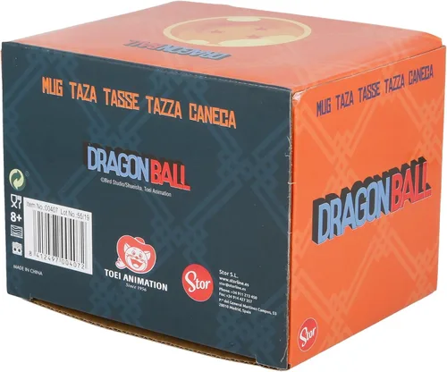 Miniatura 5 de Stor Taza de desayuno de cerámica de 13.5 fl oz Dragon Ball en caja de regalo, multicolor, 1 unidad (paquete de 1)
