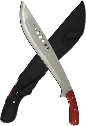 Miniatura 7 de Snake Eye Machete with Heavy Duty Construction-Ergonomic Non-Slip Handle and Belt Sheath for Gardening, Land-Management, Bushcraft, Hunting and
