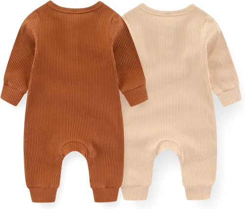 Miniatura 29 de ZAV Mono de manga larga unisex para bebé, niño y niña, 2
