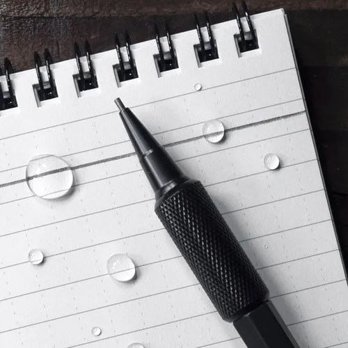Miniatura 2 de Rite in the Rain - Lápiz mecánico resistente a la intemperie, barril negro, mina negra de 1.3 mm (N°. BK13) lápices de escritura