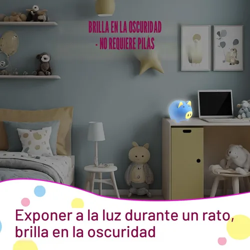 Miniatura 2 de Alcancía Mágica para Niños y Adultos - Banco de Dinero de Plástico Irrompible con Cerradura, Banco de Monedas que Brilla en la Oscuridad - Regalo