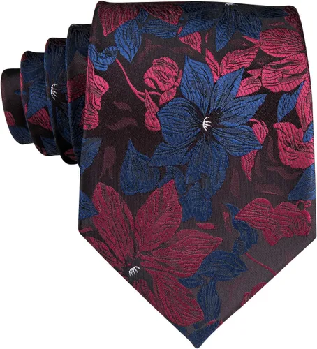 Miniatura 15 de Dubulle Corbata tejida de cachemira para hombre y gemelos de pañuelo para hombre, conjunto de gemelos para boda formal y negocios