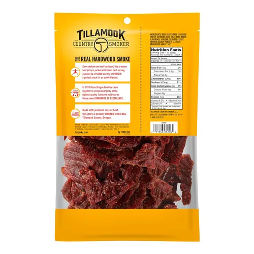 Miniatura 2 de Tillamook Country Smoker Cecina de res sin azúcar, original, apta para dietas cetogénicas, 6.5 onzas (paquete de 2)