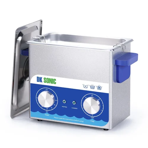 Miniatura 13 de DK SONIC Limpiador Ultrasónico, 1.5L 60W Limpiador Ultrasónico de Joyería de Acero Inoxidable con Cesta de Limpieza, Temporizador Mecánico