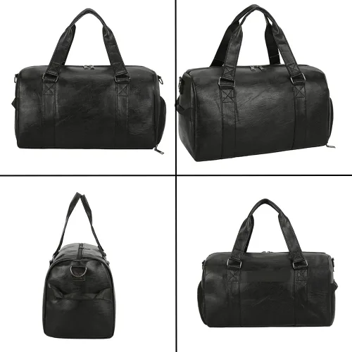 Miniatura 5 de Bolsa deportiva de piel sintética de 16 y 20 pulgadas para gimnasio, bolsa de viaje de 16 pulgadas, 25 L, 35 L, bolsas de lona deportivas