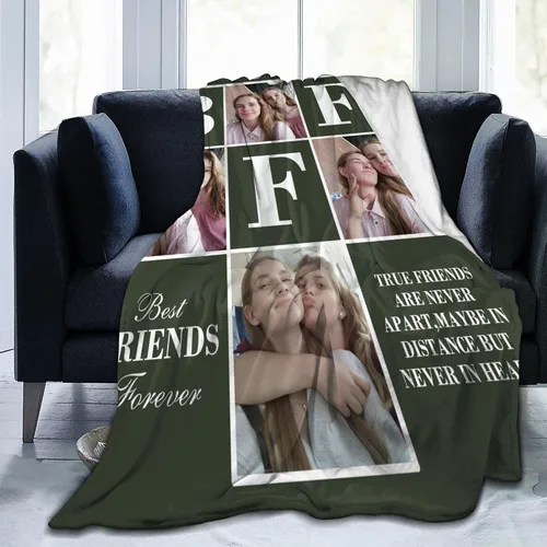 Miniatura 30 de JCETUNO Regalos personalizados de San Valentín para él y ella, mantas personalizadas con foto, mantas de fotos personalizadas, mantas de fotos