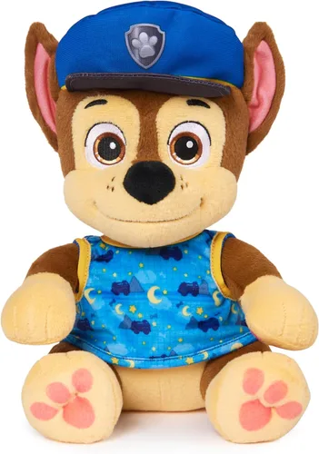 Paw Patrol, Bedtime - Persecución de peluche, animal de peluche de 10 pulgadas con atuendo reversible, juguetes para niños y niñas a partir de 3 años