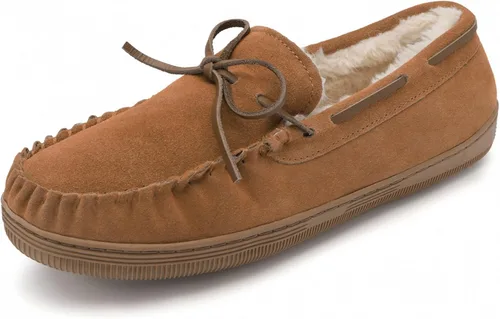 DREAM PAIRS Pantuflas tipo mocasín para hombre, de felpa, para interiores y exteriores, con forro polar