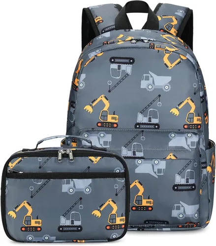 Miniatura 18 de CAMTOP - Conjunto de mochila y lonchera con estampados divertidos para niños de preescolar y primaria), Y0058-2
