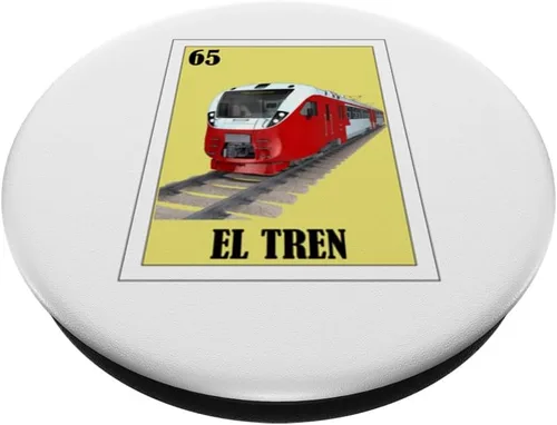 Miniatura 2 de Divertido diseño de tren de apodo mexicano - El Tren PopSockets PopGrip intercambiable