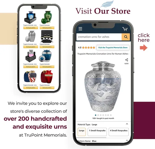 Miniatura 6 de Trupoint Memorials Urna Extra Grande para cenizas de adultos hombres o mujeres de hasta 330 libras - Urnas de cremación para cenizas humanas, urnas