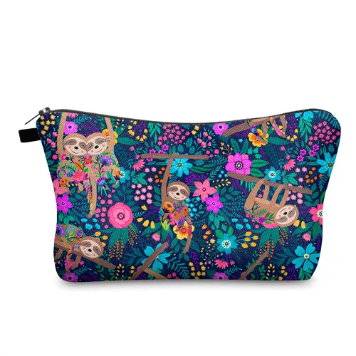 Miniatura 12 de FITINI Bolsa de maquillaje de aguacate de viaje, pequeña bolsa organizadora de cosméticos portátil para mujeres y niñas, con cremallera