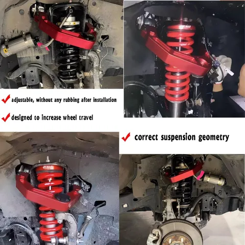 Miniatura 4 de BST BSSP Brazos de control delanteros superiores de aluminio forjado CNC, elevación de suspensión de 2-4", FUCA compatible con Chevy Silverado