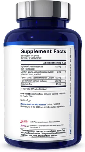 Miniatura 7 de 1MD Nutrition MoveMD - Suplemento de salud para molestias y apoyo articulares. Nuestras píldoras de colágeno están hábilmente formuladas