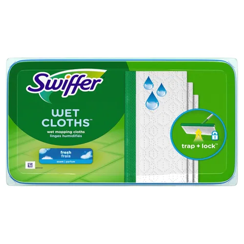P&G Swiffer - Repuesto de almohadilla para trapeador húmedo, aroma fresco de ventana abierta, 24 unidades (paquete de 6)