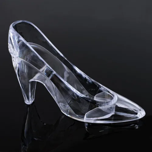 Miniatura 4 de Super Z Outlet Zapatilla de plástico inspirada en la princesa Cenicienta, zapatos de tacón alto, decoración de fiesta para bodas, fiestas