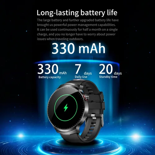 Miniatura 6 de Reloj inteligente con auriculares, pantalla grande HD de 1.85 pulgadas, reloj inteligente 2 en 1, llamada BT, más de 110 modos deportivos
