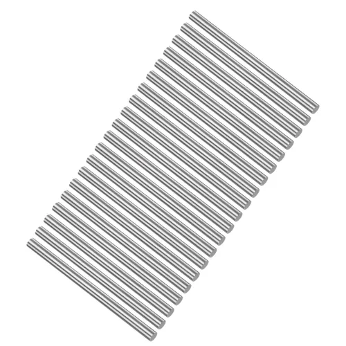 Miniatura 9 de uxcell 20 varillas redondas de metal de acero, 0.047 in x 3.937 in de acero de alta velocidad (HSS) herramienta de stock, para engranajes de eje