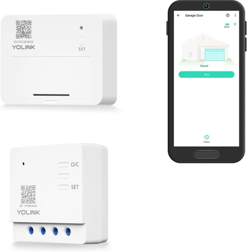 Miniatura 10 de YoLink Abridor de puerta de garaje inalámbrico inteligente de mayor alcance del mundo de 1/4 de milla, control por aplicación, compatible con Alexa