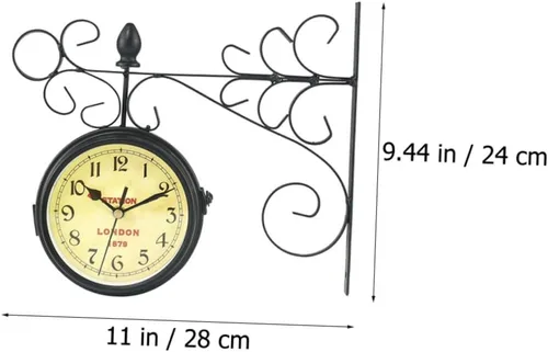 Miniatura 2 de Cabilock Reloj de pared decorativo grande de péndulo rústico para sala de estar, decoración del hogar, oficina, dormitorio
