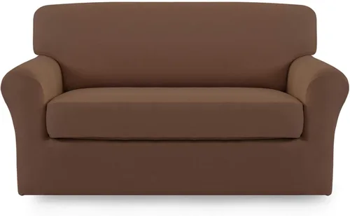 Miniatura 41 de Easy-Going Funda de Sofá Elástica de Microfibra de 2 Piezas – Cubierta de Sofá Suave Ajustada de Spandex, Protector de Muebles Lavable con Parte