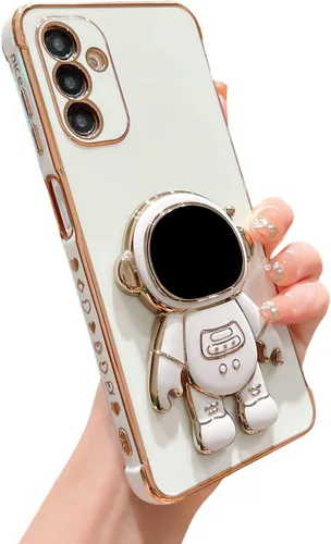 Miniatura 18 de phylla Funda de teléfono para Samsung Galaxy S22 Ultra de 6.8 pulgadas, funda de teléfono con soporte de astronauta chapado de lujo con bonito