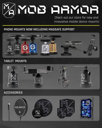 Miniatura 6 de Mob Armor Tabnetic Maxx - Soporte para tablet de perfil bajo con potente agarre magnético para iPad, Android y Microsoft Surface Tablets, compatible