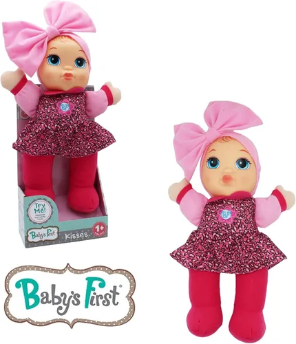 Miniatura 5 de Baby's First Muñeca suave y tierna Baby Kisses - Vestido con top estampado y leggings - Presione su barriga para un dulce beso suena y dice te amo