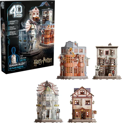 Miniatura 10 de 4D Build, Kit de modelo 3D de Hogwarts Express de Harry Potter, coleccionables de Harry Potter y decoración de escritorio, rompecabezas