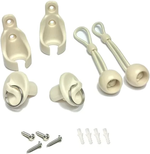 Miniatura 6 de Kit elástico, negro, resistente a la intemperie, para persianas enrollables exteriores Coolaroo
