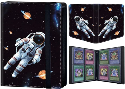 Miniatura 24 de Carpeta de tarjetas coleccionables de 4 bolsillos para 400 tarjetas, libro con banda elástica que se adapta a la mayoría de tarjetas de tamaño Flor