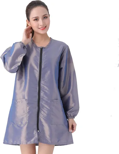 Miniatura 21 de Chaqueta Profesional de Smock de Salón, Chaqueta Impermeable para Estilista, Capa de Barbero, Chaqueta para Peluquería y Aseo de Mascotas
