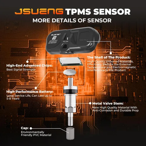 Miniatura 3 de Jsueng Sensor TPMS, sensor de sistema de monitoreo de presión de neumáticos de 315 Mhz para Honda Accord 2008-2012, Honda CR-V 2007-2011, Honda Fit