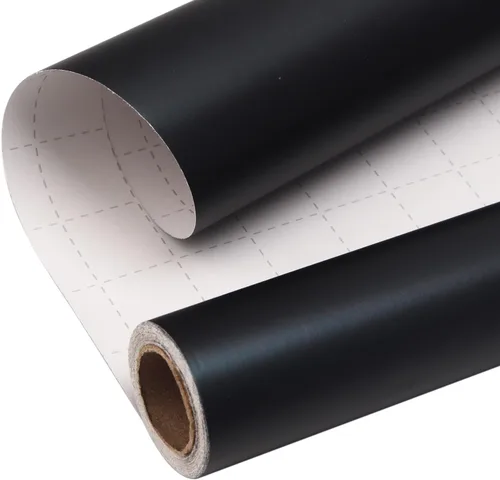 Miniatura 13 de Ribbli Papel de regalo metálico negro mate, papel de color sólido, perfecto para cumpleaños, Navidad, baby shower, boda, día de San Valentín, 30