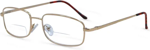 Miniatura 9 de In Style Eyes Enda Middle - Gafas de lectura bifocales de diseño italiano con montura metálica con cable, lente no polarizada