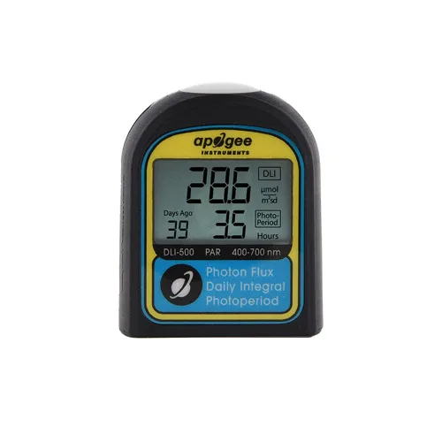 Miniatura 8 de Apogee Instruments DLI-400 PAR, Medidor de luz diaria integral y fotoperíodo - PAR 400-700 nm (solo luz del sol) Herramienta de medición de luz