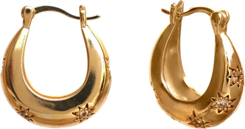 Miniatura 57 de Gempires - Aretes ligeros y gruesos, delicados y minimalistas, hipoalergénicos, chapados en oro, sin deslustre, diseño clásico, para uso diario