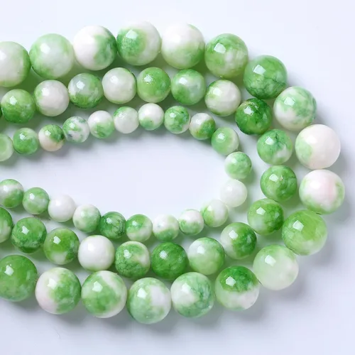 Miniatura 99 de 12MM 31 piezas de cuentas de cloisonné verdes, cuentas sueltas redondas para hacer joyas, pulseras DIY