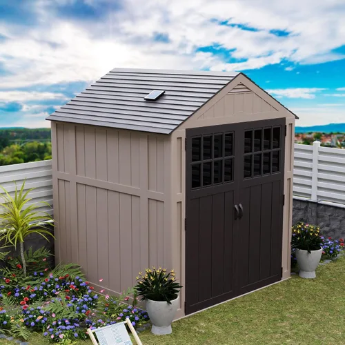 Miniatura 8 de Quietcool UTF-SLR-04-L Ventilador solar con luz - Perfecto para cobertizos de patio trasero - Funciona con energía solar - Panel solar de 3.5 vatios