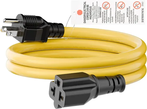 Miniatura 13 de [4 en 1] Cable adaptador de CA para el hogar de 12 AWG de 15 amperios a hoja T de 20 amperios, NEMA 5-15P a 5-15R/ 5-20R/ 6-15R/ 6-20R, adaptador